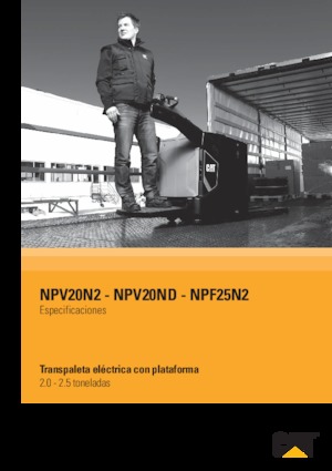 Platforma za stojeće rukovatelje za paletne viličare Caterpillar NPV20ND