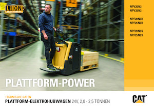 Platforma za stojeće rukovatelje za paletne viličare Caterpillar NPV25N3