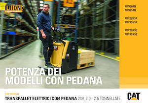 Platforma za stojeće rukovatelje za paletne viličare Caterpillar NPV25N3