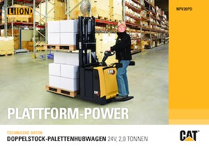 Platforma za stojeće rukovatelje za paletne viličare Caterpillar NPV20PD