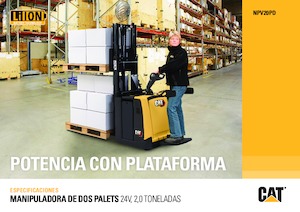 Platforma za stojeće rukovatelje za paletne viličare Caterpillar NPV20PD