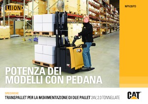 Platforma za stojeće rukovatelje za paletne viličare Caterpillar NPV20PD