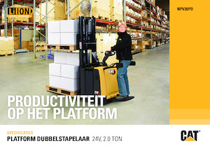 Platforma za stojeće rukovatelje za paletne viličare Caterpillar NPV20PD