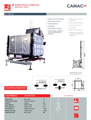 Industrijske dizalice CAMAC EC-1000/150