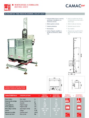 Industrijske dizalice CAMAC EC-HA-500/120