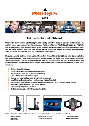 Hodajući viličar Proteus DS 1242