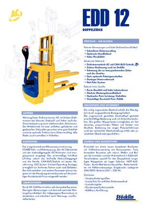 Hodajući viličar Stöcklin EDD 12