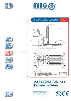 Hodajući viličar Miag EGI 12 XE 3