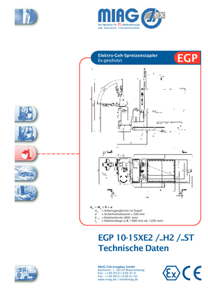 Hodajući viličar Miag EGP 15 XE 2