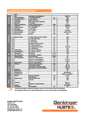 Hodajući viličar Genkinger EGPL 16