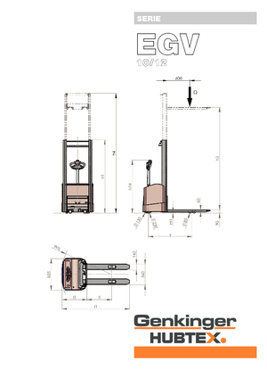 Hodajući viličar Genkinger EGV 12/16