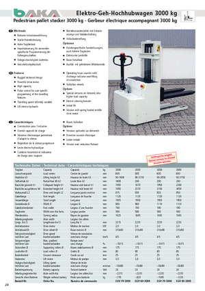 Hodajući viličar Baka EGV 70-3000