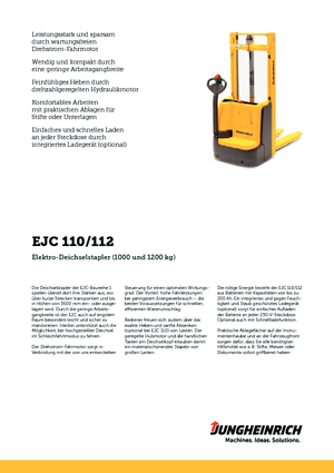 Hodajući viličar Jungheinrich EJC 112