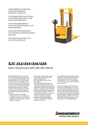 Hodajući viličar Jungheinrich EJC 216