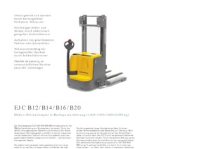 Hodajući viličar Jungheinrich EJC B14