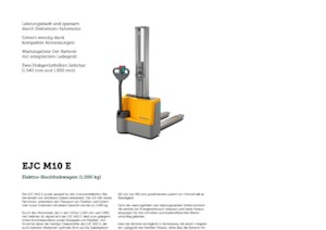 Hodajući viličar Jungheinrich EJC M10 E