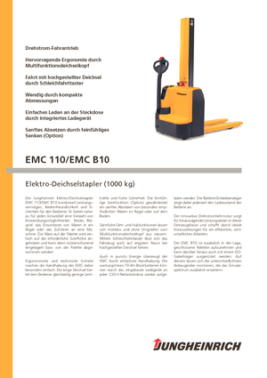 Hodajući viličar Jungheinrich EMC B10