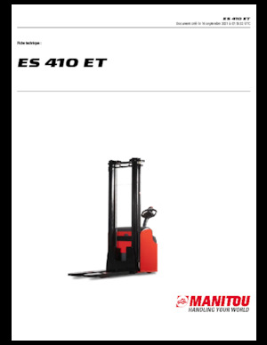 Hodajući viličar Manitou ES 410 ET