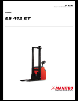 Hodajući viličar Manitou ES 412 ET