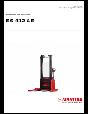 Hodajući viličar Manitou ES 412 LE