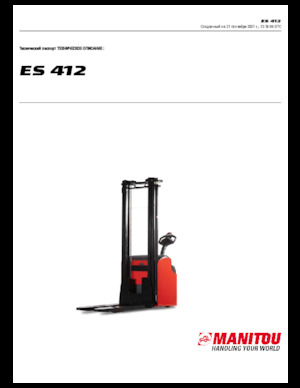 Hodajući viličar Manitou ES 412