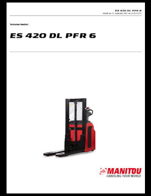 Hodajući viličar Manitou ES 420 DL PFR 6