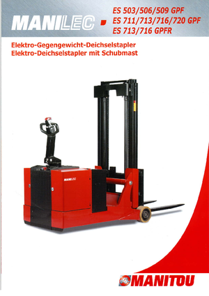 Hodajući viličar Manitou ES 509 GPF