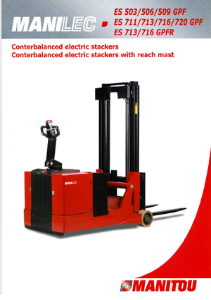 Hodajući viličar Manitou ES 509 GPF