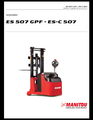 Hodajući viličar Manitou ES 507 GPF