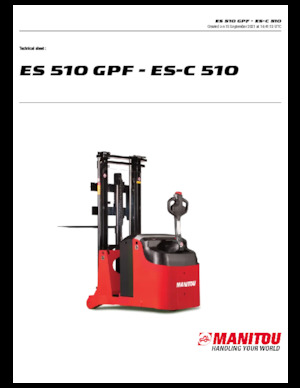 Hodajući viličar Manitou ES 507 GPF