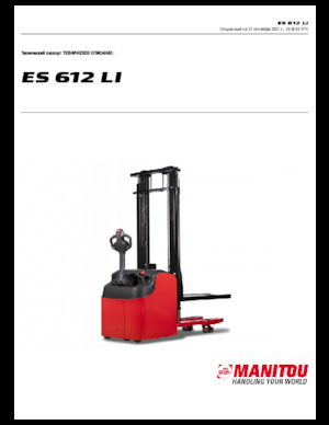 Hodajući viličar Manitou ES 612 LI