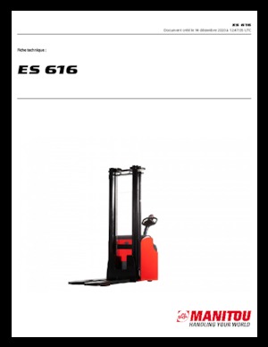 Hodajući viličar Manitou ES 616