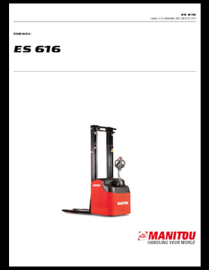 Hodajući viličar Manitou ES 616