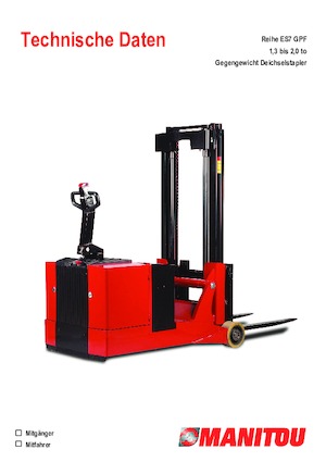 Hodajući viličar Manitou ES 713 GPF