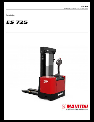 Hodajući viličar Manitou ES 725