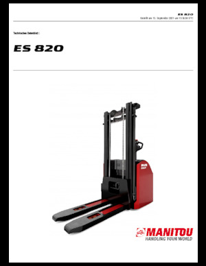 Hodajući viličar Manitou ES 820