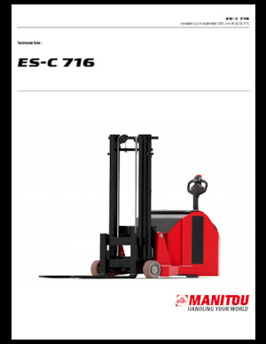 Hodajući viličar Manitou ES C-716