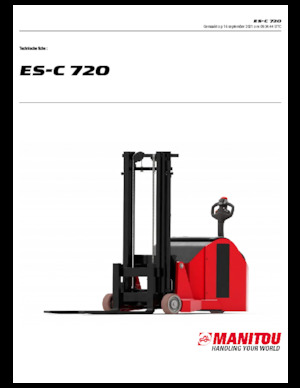 Hodajući viličar Manitou ES C-720