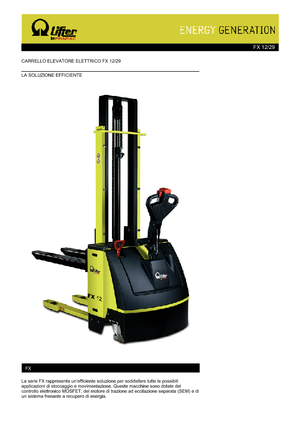 Hodajući viličar PRAMAC Lifter FX 12/29
