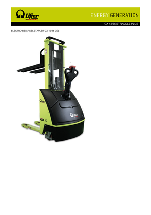 Hodajući viličar PRAMAC Lifter GX 12/35 Straddle Plus