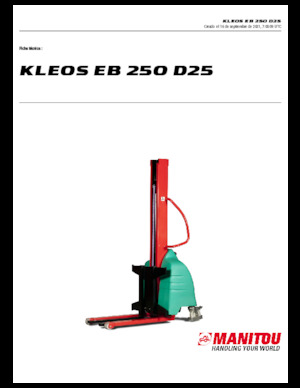 Hodajući viličar Manitou Kleos EB 250 D25