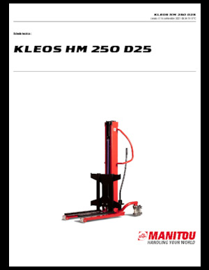 Hodajući viličar Manitou Kleos HM 250 D25