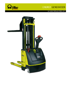 Hodajući viličar PRAMAC Lifter LX 14/50 Triplex-Free Lift