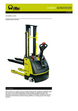 Hodajući viličar PRAMAC Lifter LX 16/16