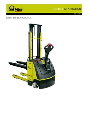 Hodajući viličar PRAMAC Lifter LX 16/25