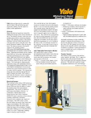 Hodajući viličar Yale MRW030-E