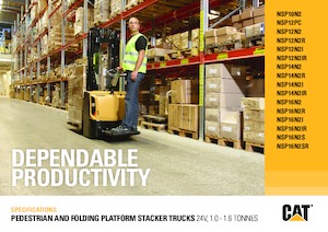 Hodajući viličar Caterpillar NSP12PC