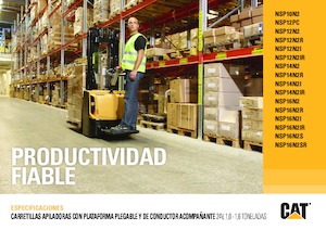 Hodajući viličar Caterpillar NSP12PC