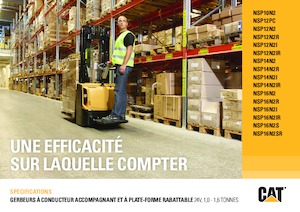 Hodajući viličar Caterpillar NSP16N2