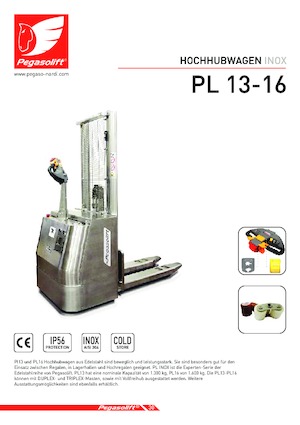 Hodajući viličar Pegasolift PL 16 Inox 